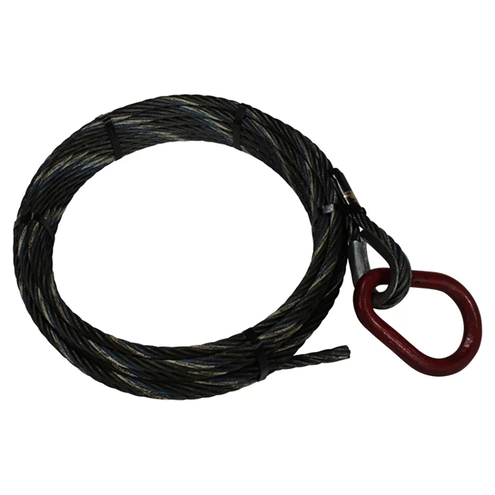 Galbreath™ 7/8" x 91' Cable With Pear Ring 1" Thick Ring