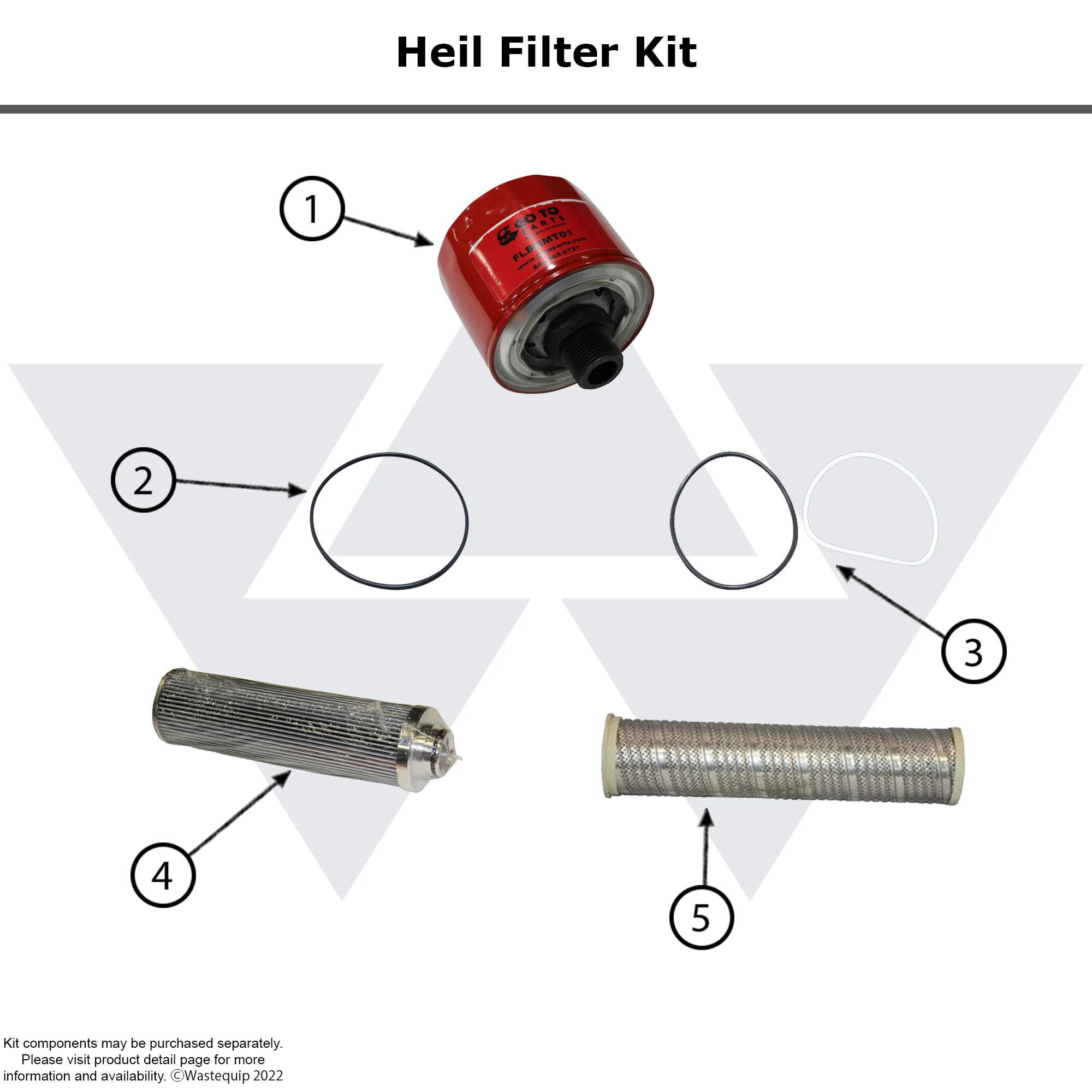 Wastebuilt® Replacement for Heil High Pressure Filter Kit