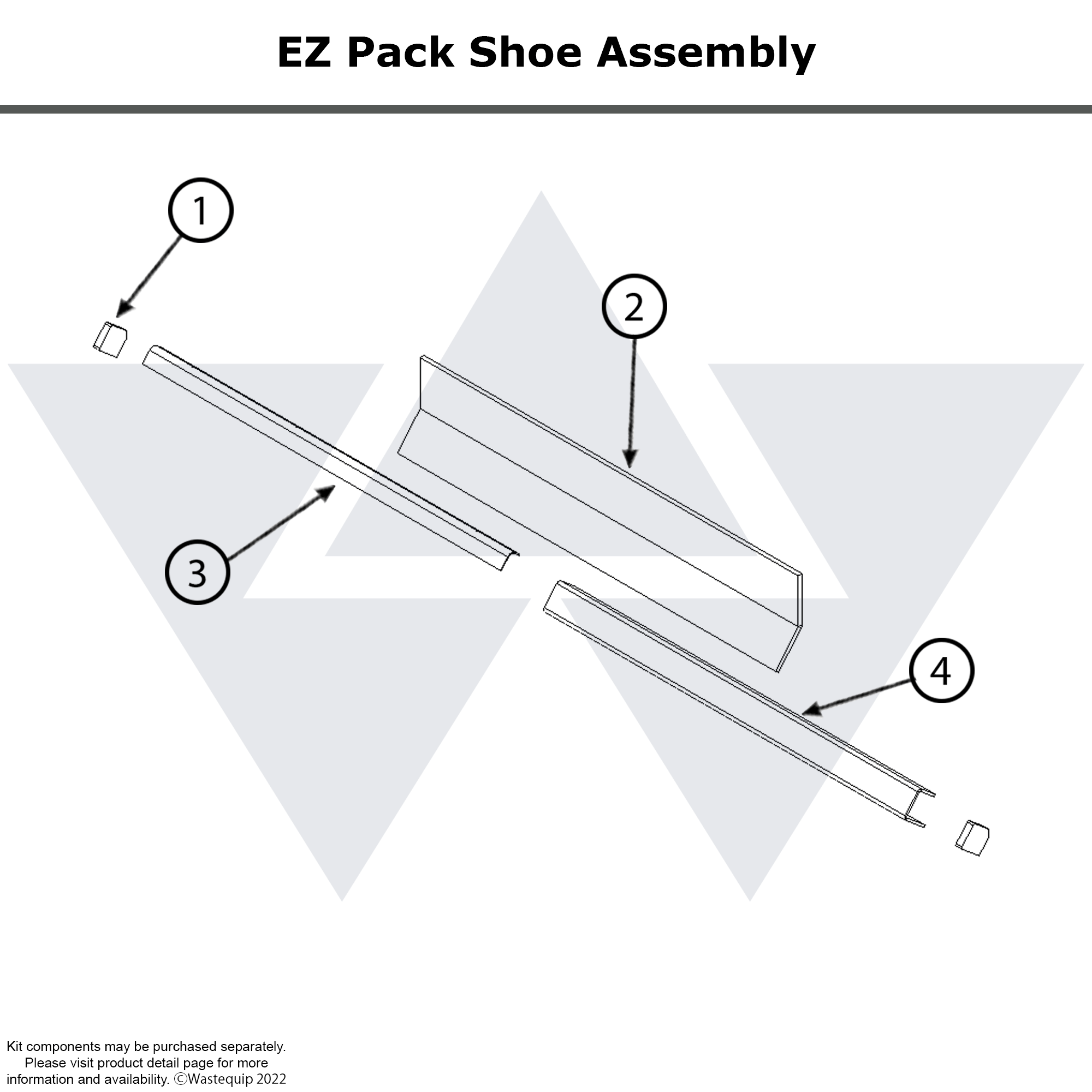Wastebuilt® Replacement for E-Z Pack Shoe Assembly
