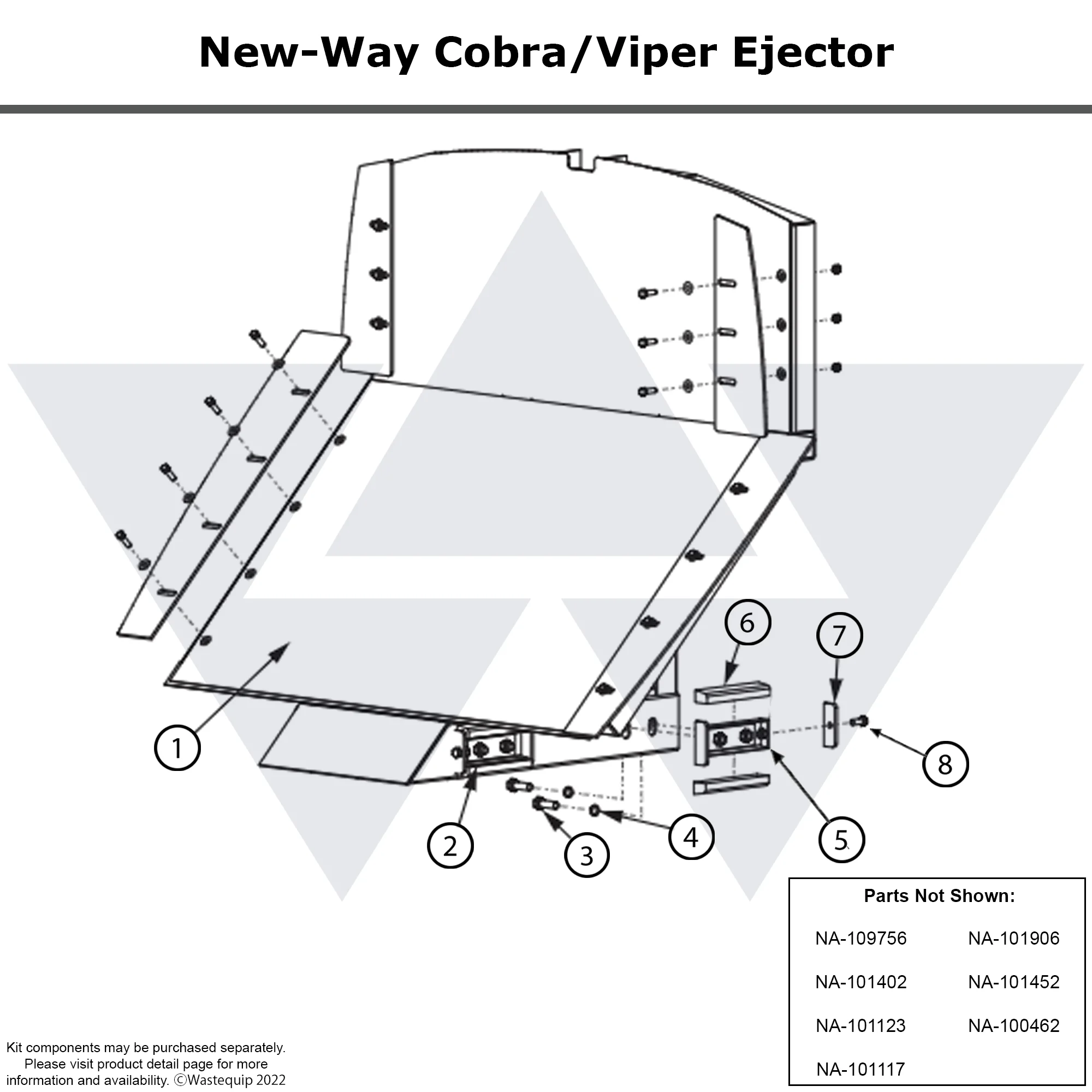 Wastebuilt® Replacement for New Way Cobra/Viper Ejector