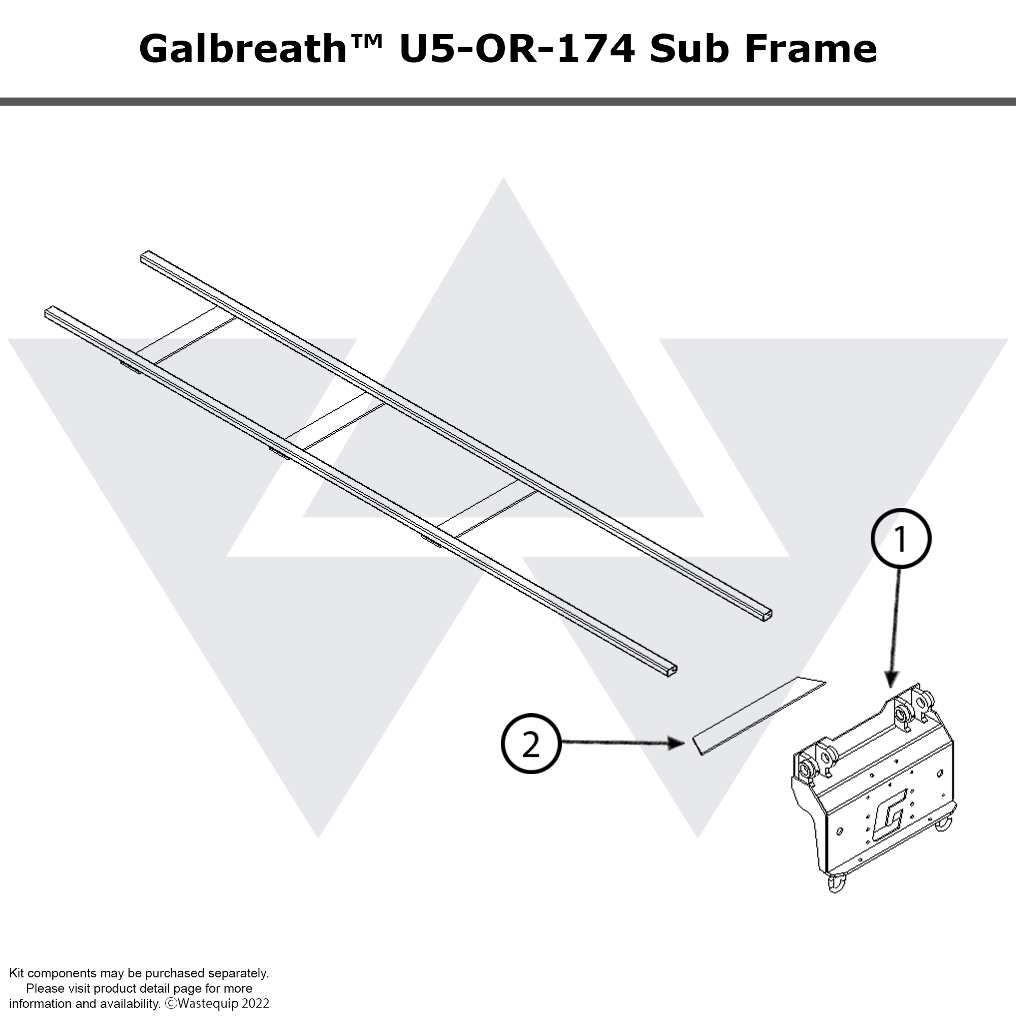 Galbreath™ Hoist U5-OR-174 Sub Frame Assembly