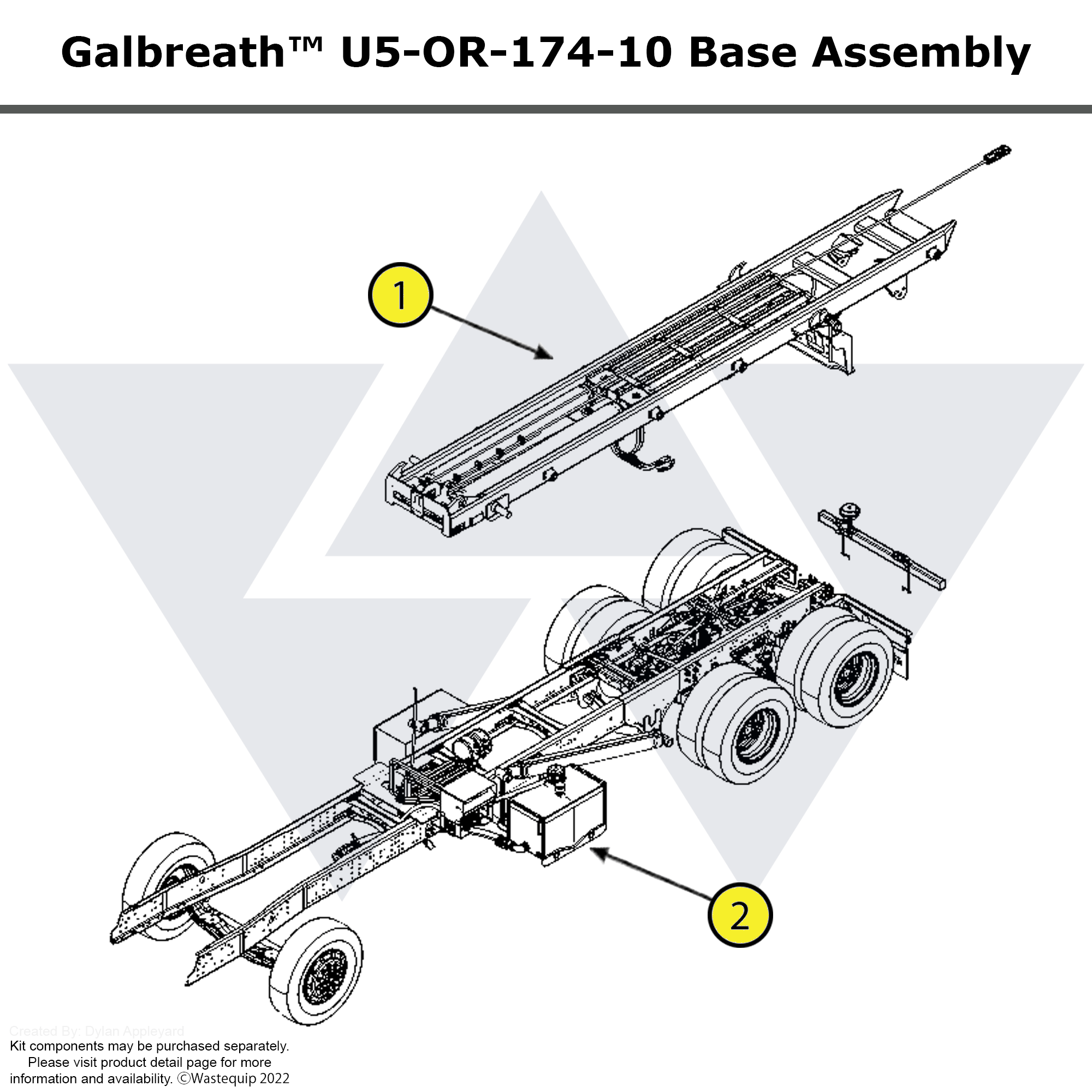 Galbreath™ Hoist U5-OR-174-10 Assembly